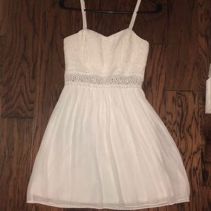 White dress only been worn once.